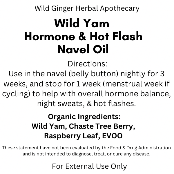 Wild Yam Hormone & Hot Flash Navel Oil