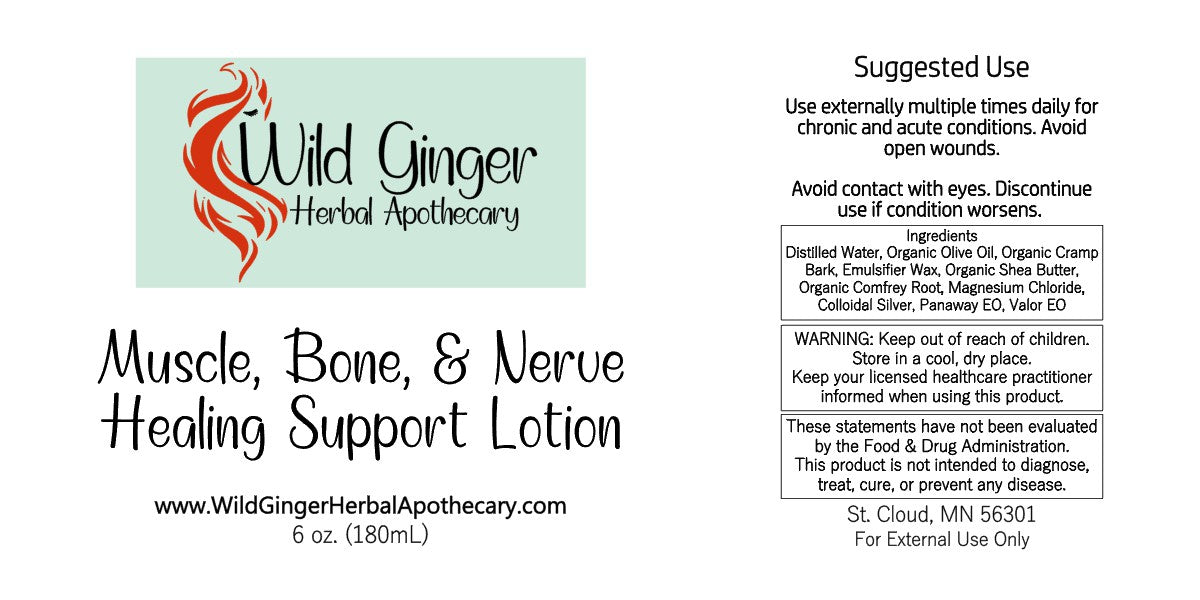 Muscle, Bone, & Nerve Healing Support Lotion